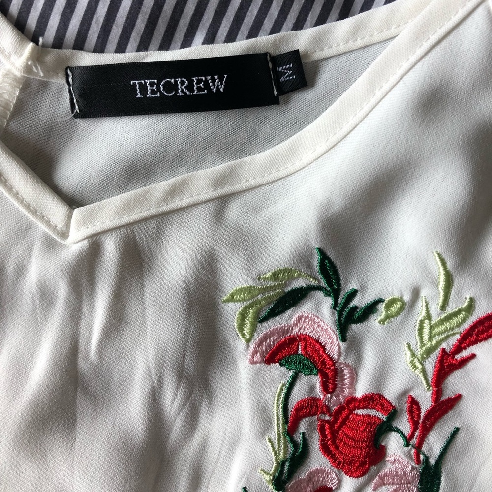 Amazon Fashion M ivory embroidered tank